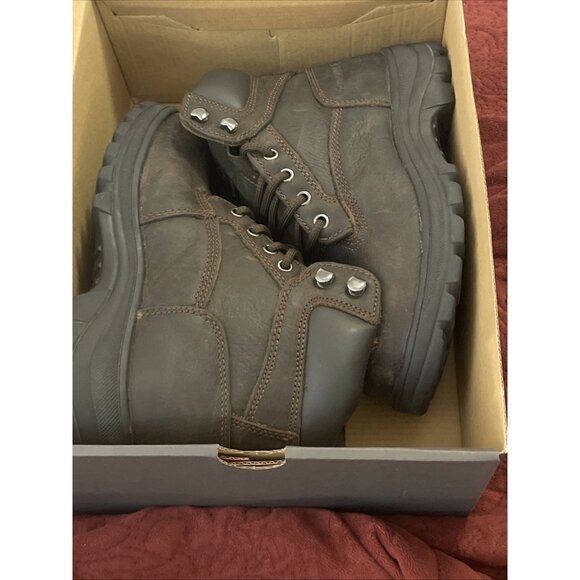 Carlsbad 6” Men Sz 6.5 Brown Leather Steel Toe EH, Waterproof Slip Resistant - Picture 16 of 16